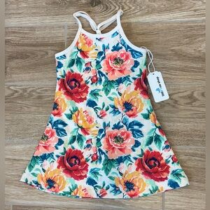 Little One Shop Sweet Blooms Athletic Dress with shorts Size 2